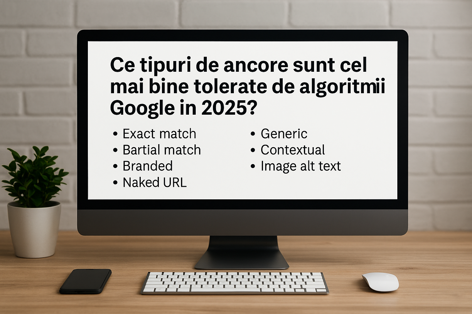 Ce tipuri de ancore sunt cel mai bine tolerate de algoritmii Google în 2025?