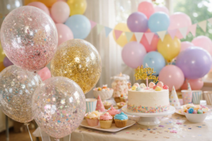 Cum se fac baloane cu sclipici pentru o petrecere de copii?