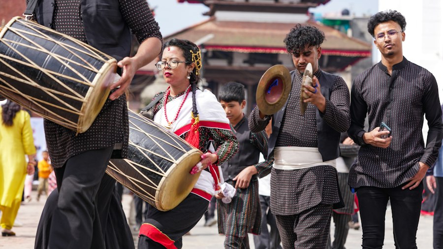Photo documenting local musical traditions